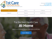 Tablet Screenshot of 1stcare.org